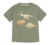 Minymo - Kid's T-Shirt S/S Slub Yarn Dino - T-shirt - 104 - sea spray