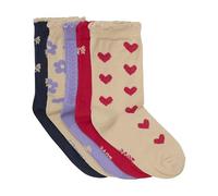 MINYMO Lot de 5 paires de chaussettes rouges, rouge, 35 8