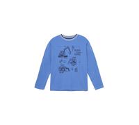 MINYMO Pull-over ' MIT-shirt LS ' bleu / noir, Taille 128