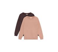 MINYMO Sweat brun foncé / rosé, Taille 152