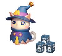 MIO Fantastic World Cat Série Blind Box Action Figurines Mystery Box Mignon Jouet aléatoire Cadeau d'anniversaire Noël Jouets à collectionner pour ornements de bureau 3 pièces