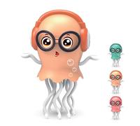 Mioanser Jouet Méduse Dansante pour Bébé, Électrique Rampant avec Lumières et Musique, Jouet Interactif d’Éveil Sensoriel STEM avec Évitement d’Obstacles, Cadeau pour Enfants 3-8 Ans (C)