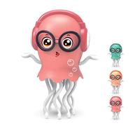 Mioanser Jouet Méduse Dansante pour Bébé, Électrique Rampant avec Lumières et Musique, Jouet Interactif d’Éveil Sensoriel STEM avec Évitement d’Obstacles, Cadeau pour Enfants 3-8 Ans (B)