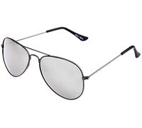 Miobo Lunettes de soleil avec monture en acier inoxydable et métal, noir/argenté, Taille unique
