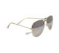 Miobo Lunettes de soleil avec monture en acier inoxydable et métal, Or, argent, Taille unique
