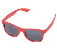 Miobo Lunettes de Soleil Style Rétro Années 1980 - Noir ou Rouge - Verre Transparent Option - Taille Unique