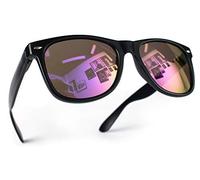 Miobo Retro Sonnenbrille, verspiegelt, Nerd-Design, Unisex, Club-Stil, UV400