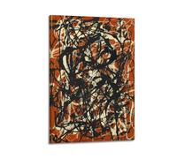 Mioedi Jackson Pollock (numéro 01) - Impression sur toile - Décoration d'intérieur - 60 x 90 cm
