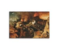 Mioedi Poster artistique Hieronymus Bosch (marin) - Impression murale - Peinture murale à suspendre - Décoration de chambre à coucher - Cadeau 20 x 30 cm