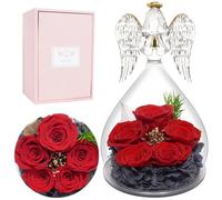 Miofula Cadeau Fete des Meres Original, Rose Eternelle Ange Coffret Cadeau Femme, Rose Éternelle Cadeau Anniversaire Femme Maman, Fleur Eternelle Cadeaux Maman Mamie Belle Mere,Cadeaux Fête des Mères