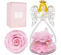 Miofula Cadeaux Fete des Meres Original,Rose Eternelle Coffret Cadeau Femme,Fleur Eternelle Ange Cadeaux Anniversaire Femme, Rose Éternelle Cadeau pour Maman Mamie, Cadeaux Fete des Meres Anniversaire