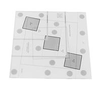 Miokycl Log Cabin Quilt Ruler Acrylique Transparent Quilting Ruler Creative Grids Log Cabin Trim Tool (8 Pouces)