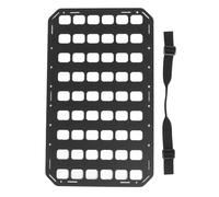 Miokycl Panneau Molle à Insertion Rigide PP, Organisateur D'équipement Portable, Panneau de Rangement D'équipement de Sac à Dos avec Poignée de Transport, Sangle pour Pochettes Noir