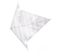 Miokycl Règle de Coin de Couture 60 Degrés et 120 Degrés Acrylique Transparent Échelle Précise Règle de Matelassage Réutilisable pour la Conception de Bricolage