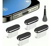 MIONGKI Bouchon Anti-poussière USB C avec Brosse de Nettoyage, Cache-Prise Anti-poussière USB C, Capuchons de Protection pour Port de Charge pour Smartphones, 4 pièces