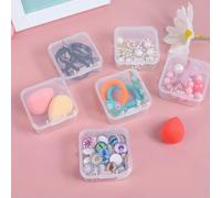 MIONGKI Organisateur de Bijoux, Petits conteneurs, Perles carrées, pièces de Jeu de Bijoux, Organisation de 6 à 48 pièces