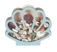 MIONGKI Plat à Bijoux Souvenir bibelot Pierres Collection Tirelire Porte-Coquillage en Bois décor thème océan