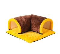 mioosho Lit doux et perméable en peluche pour petit animal domestique chaud maison pour temps froid pour petits animaux comme des hamsters