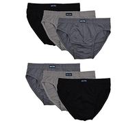 MioRalini 12 ou 6 Hommes Pas Cher Sportslip avec et sans interférence avec du Coton Doux et Confortable dans des Couleurs Classiques et Plus Culottes Hommes garçons Tailles: SML XL 2XL 3XL 4XL