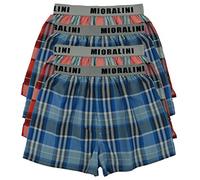 MioRalini Boxer Homme 4 tissé Court, modèle: 4 pièces avec Intervention 06, Taille: M-5