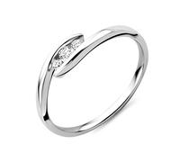 Miore - Alliance - Or Blanc 9 cts - Diamant 0.1 cts - T58