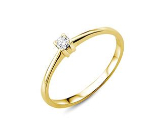 Miore - Bague Solitaire Femme - Or jaune (18 carats) 1.6 gr - Diamant - T 52