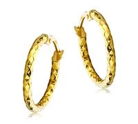 Miore - Boucles d'Oreille - Femme - Or Jaune 18 Cts 750/1000 1.1 Gr