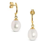 Miore - Boucles d'oreilles - Or jaune 14 cts - Perle - Perle d'eau douce - MA4031E