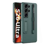 MiorMiar Coque de téléphone à Fente pour Stylo pour Samsung Galaxy s26 Ultra, Housse de Protection avec Support de réglage, Chargement sans Fil (Vert,S26 Ultra)