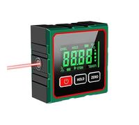 Miosugo Détecteur d'angles, niveau inclinomètre étanche, numérique avec laser, pour travail du bois, scie de table, construction