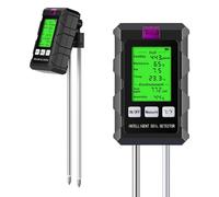 Miosugo Testeur d'humidité du sol 6 en 1, testeur de pH du sol, testeur de fertilité du sol, testeur de lumière pour plantes, détecteur de température