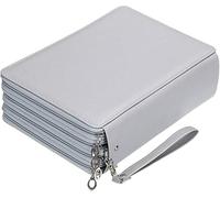 MIOTEQ Trousse à Crayons de Couleur Portable, 200 emplacements, Grande capacité, avec poignée, Pratique for Crayons Aquarelle et marqueurs de Stylo Gel (Color : Gray)