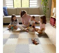 MioTetto Tapis D'éveil Bébé Certifié - Tapis Bébé Durable et Élégant, Jouet Bebe 0-3 Mois Imperméable, Tapis Puzzle Portable et Facile à Nettoyer, Isolation et Protection pour Enfants de Tous Âges