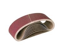 MioTools Fox Bandes abrasives, 303 x 40 mm, p. Ponceuses à bande portatives, Corindon normal (Lot de 10) G120