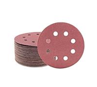 MioTools Fox Disques abrasifs auto-agrippants, 115 mm, 8 trous, p. Ponceuses excentriques, Corindon normal (Lot de 50) G240