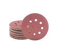 MioTools Fox Disques abrasifs auto-agrippants, 125 mm, 8 trous, p. Ponceuses excentriques, Corindon normal (Lot de 50) G240