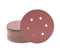 MioTools Fox Disques abrasifs auto-agrippants, 150 mm, 6 trous, p. Ponceuses excentriques, Corindon normal (Lot de 50) G240