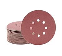 MioTools Fox Disques abrasifs auto-agrippants, 150 mm, 8 trous, p. Ponceuses excentriques, Corindon normal (Lot de 50) G240