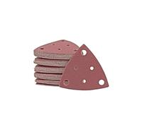 MioTools Fox Feuilles abrasives auto-agrippantes, 82 mm, 6 trous, p. Ponceuses delta, Corindon normal (Lot de 50) G100