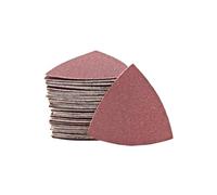 MioTools Fox Feuilles abrasives auto-agrippantes, 82 mm, p. Ponceuses delta, Corindon normal (Lot de 50) G240