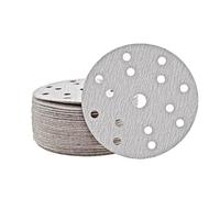 MioTools Shark Disques abrasifs auto-agrippants, 150 mm, 15 trous, p. Ponceuses excentriques, Corindon normal (Lot de 50) G240