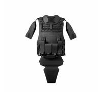 Mious Gilet tactique de combat 5 en 1, armure modulaire tactique avec système MOLLE, poche Mag & ajustement réglable, protection militaire pour la lutte