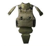 Mious Gilet tactique de combat 5 en 1, armure modulaire tactique avec système MOLLE, poche Mag & ajustement réglable, protection militaire pour la lutte