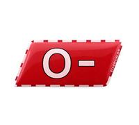 MioVespa Autocollant 3D pour casque de type O- Blood Type Inrayable pour la course et la rue