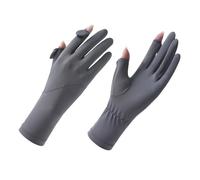 MiOYOOW 1 Paire de Gants de Protection UV pour Femme, Gants de Soleil Respirants en Soie Glacée Respirante, Antidérapants Écran Tactile pour Conduite, Cyclisme, Randonnée, Pêche