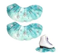 MiOYOOW 1 Paire de Protège-Lames de Patins à Glace, Couvre Lames de Patins à Glace Élastiques, Housse de Protection Absorbants et Légers Adaptés pour Le Hockey et Le Patinage Artistique