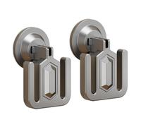 MiOYOOW 2 Pièces Support à Pantoufles Mural, Chaussons Étagère Murale, Range Chaussure sans Perçage avec Ventouse Auto-Adhésif pour Porte, Placard, Salle de Bain et Cuisine.