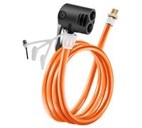 MiOYOOW Adaptateur de Tuyau de Gonfleur, Tube d'Extension de Gonfleur, Adaptateur de Valve Presta, Tube d'extension Anti-Fuite avec Clip de Verrouillage pour la Plupart des Gonfleurs de Pneus