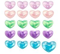 MiOYOOW Amortisseur de Raquette Tennis, Lot de 20 Silicone Anti-Vibration | Réduction des Vibrations, Fixation Stable sur Cordage, Poids Léger, Design en Forme de Cœur