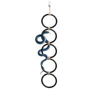 MiOYOOW Anneaux d'escalade pour Serpents, Jouet d'enrichissement pour Ramper, Chaîne d'enrichissement en Plastique pour Serpent des Blés, Accessoires pour Aquarium de Reptiles Suspendus